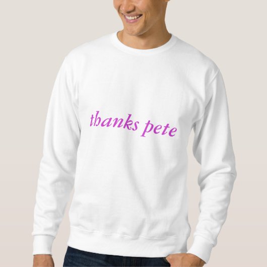 Sweatshirt remercie Peter (Devant)