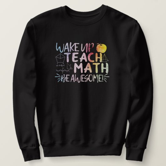 Sweatshirt Remerciement pour professeur de maths - Soyez géni (Design devant)