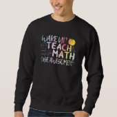Sweatshirt Remerciement pour professeur de maths - Soyez géni (Devant)