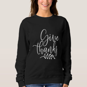 Sweatshirt Remerciements Thanksgiving