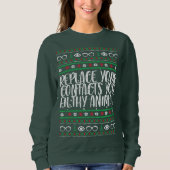 Sweatshirt Remplacez Vos Contacts Vous Animal Optometry Chris (Devant)