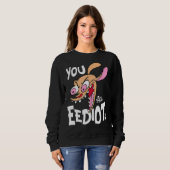 Sweatshirt Ren Et Stimpy Vous Eediot (Devant entier)