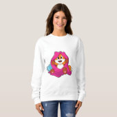 Sweatshirt Renard avec Coussin et couverture (Devant entier)