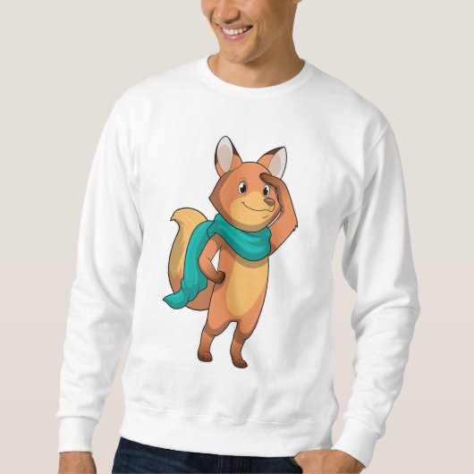 Sweatshirt Renard avec écharpe (Devant)