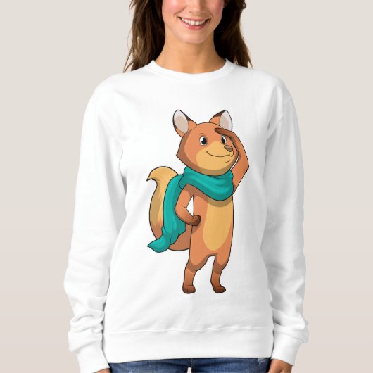 Sweatshirt Renard avec écharpe (Devant)