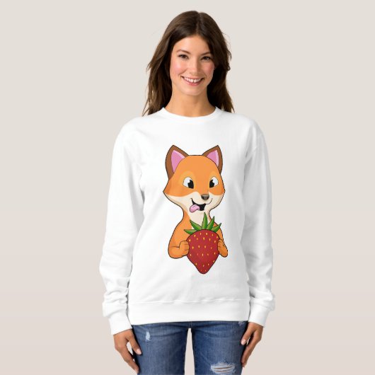 Sweatshirt Renard avec fraise (Devant entier)