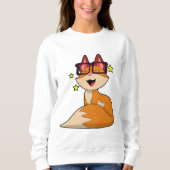 Sweatshirt Renard avec lunettes (Devant)