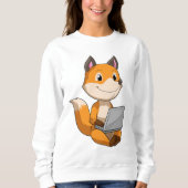 Sweatshirt Renard avec ordinateur portable (Devant)