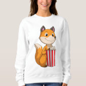 Sweatshirt Renard avec Popcorn (Devant)