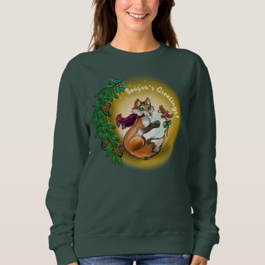 Sweatshirt Renard cadeau de vacances (Devant)