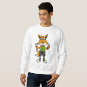Sweatshirt Renard comme Mécanique avec clé & noix (Devant entier)