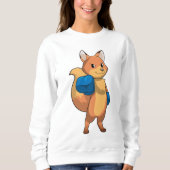 Sweatshirt Renard en boîte avec gants de boxe (Devant)