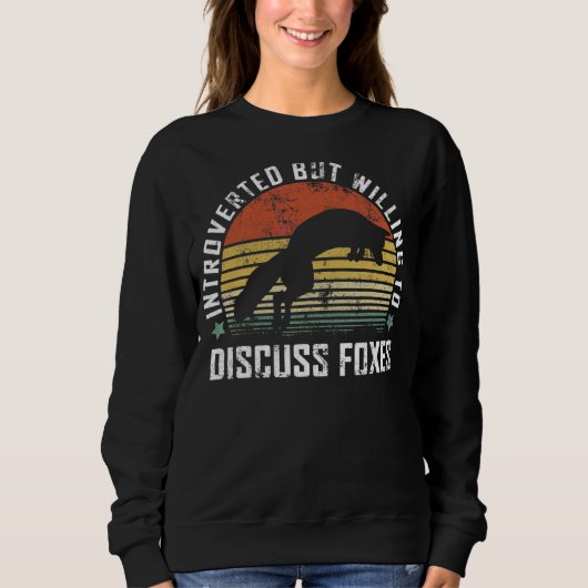 Sweatshirt Renards vintages introduits Fox 3 (Devant)