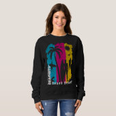 Sweatshirt Rencontrez-Moi Au Beachity Beach Beach Summer Surf (Devant entier)