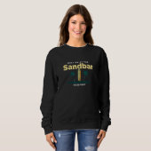 Sweatshirt Rencontrez-Moi Au Sandbar Newport Beach Rhode Isla (Devant entier)