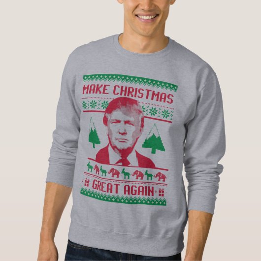 Sweatshirt Rendez Noël grand encore (Devant)