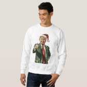Sweatshirt Rendre à Noël sa grandeur Trump (Devant entier)