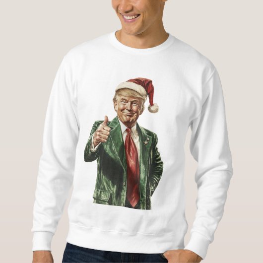 Sweatshirt Rendre à Noël sa grandeur Trump (Devant)