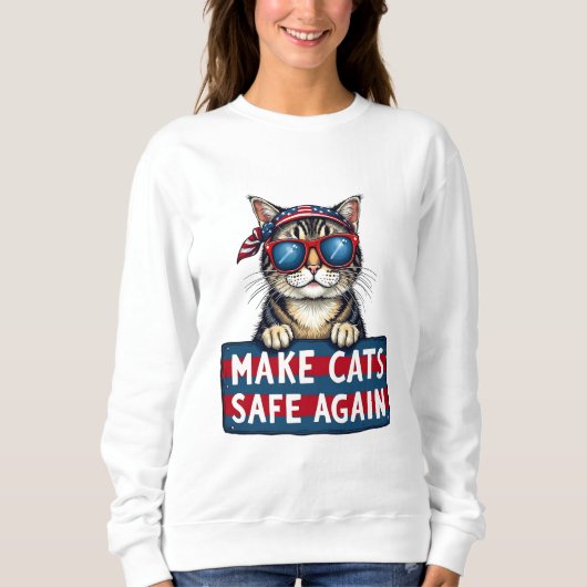 Sweatshirt Rendre les chats en sécurité, une fois de plus, le (Devant)