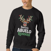 Sweatshirt Renne du Papi de Noël Espagnol (Devant)