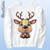 Sweatshirt Rennes, Cerf De Bébé, Faune, Adulte De Doe, 🦌 Drô