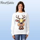 Sweatshirt Rennes, Cerf De Bébé, Faune, Adulte De Doe, 🦌 Drô