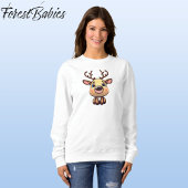 Sweatshirt Rennes, Cerf De Bébé, Faune, Adulte De Doe, 🦌 Drô