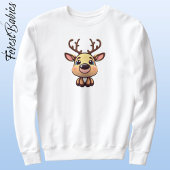 Sweatshirt Rennes, Cerf De Bébé, Faune, Adulte De Doe, 🦌 Drô