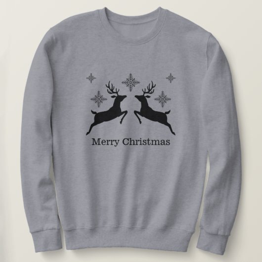 Sweatshirt Rennes Noires Et Pneus Joyeux Noël (Design devant)