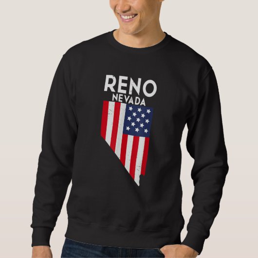 Sweatshirt Reno Nevada USA State America Travel Nevadan (Devant)