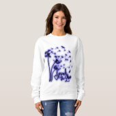 Sweatshirt Répandre Les Dandelions Amoureux et les libellules (Devant entier)