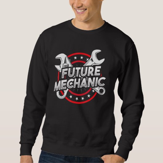 Sweatshirt Réparation automobile mécanique future (Devant)