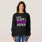 Sweatshirt Répéter la Pom-pom girl du sommeil (Devant entier)