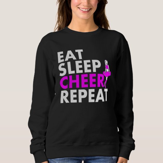 Sweatshirt Répéter la Pom-pom girl du sommeil (Devant)
