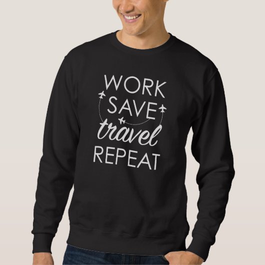 Sweatshirt Répéter l'enregistrement des déplacements (Devant)