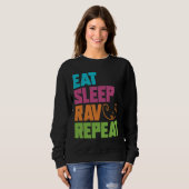 Sweatshirt Répéter l'intervalle de sommeil (Devant entier)