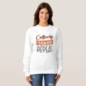 Sweatshirt Répétition de l'enseignement du café (Devant entier)