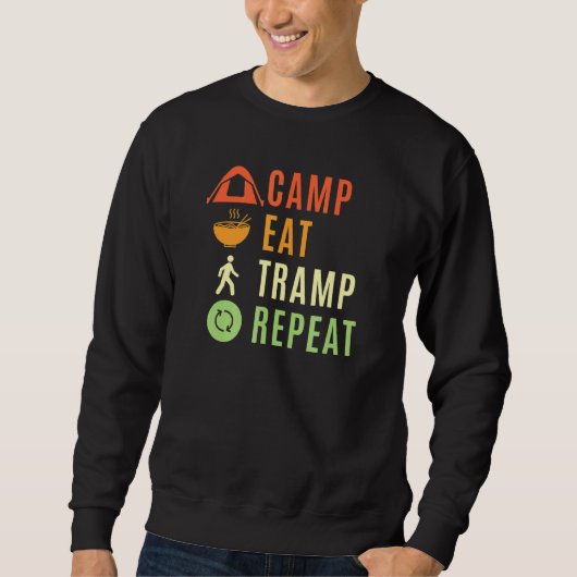 Sweatshirt Répétition du camp Eat Tramp (Devant)