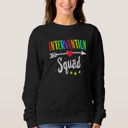 Sweatshirt Réponse de l’équipe T Intervention Enseignant Sq É (Devant)