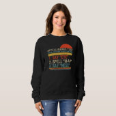 Sweatshirt Réponse du test de l'intelligence du père Fête des (Devant entier)