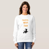 Sweatshirt Repose du visage de la sorcière (Devant entier)