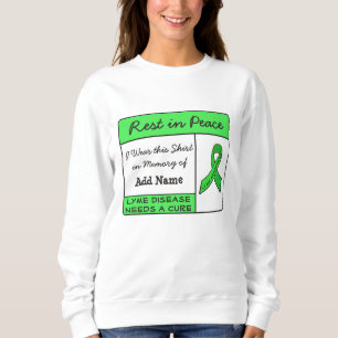Sweatshirt Repose en paix Maladie de Lyme en mémoire de Chemi