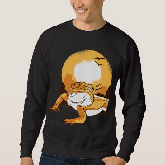 Sweatshirt Reptiles Dragons à poils Pet Lizard (Devant)