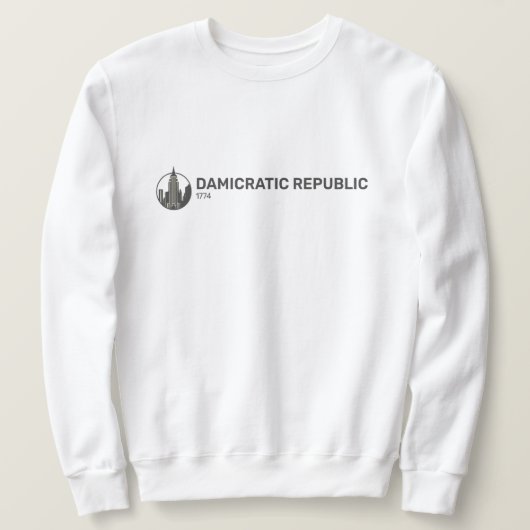SWEATSHIRT RÉPUBLIQUE DAMICRATIQUE (Design devant)