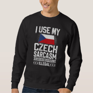 Sweatshirt République Tchèque Drapeau Souvenirs pour Tchèques