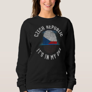 Sweatshirt République Tchèque vintage Drapeau Il Est Dans Mon