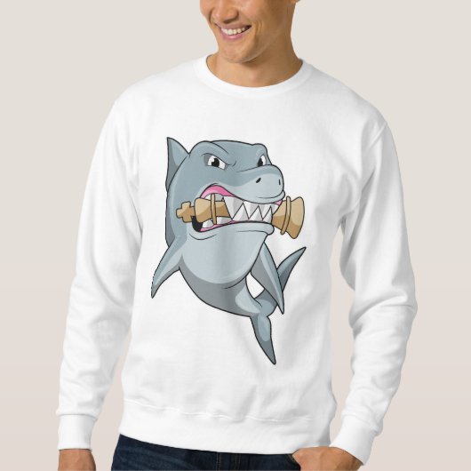 Sweatshirt Requin aux échecs avec pièce d'échecs King (Devant)