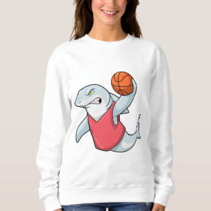 Sweatshirt Requin aux sports avec basket-ball