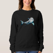Sweatshirt Requin Avec Requin Inscription (Devant)