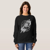 Sweatshirt Requin Blanc Requin Marteau Style Hawaïen (Devant entier)